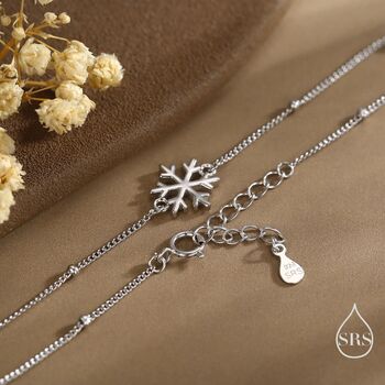 Sterling Silver Snowflake Bracelet, 3 of 12