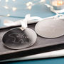 Personalised Mr And Mrs Polar Bear Disc Decoration, thumbnail 2 of 3