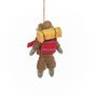 Handmade Felt Scouts Badger Hanging Decoration, thumbnail 4 of 4