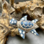 Set Of Three Swimming Turtles On Driftwood – Handmade Gift, thumbnail 10 of 11