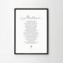The One Personalised Poem Wedding Print, thumbnail 8 of 11