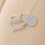 Personalised Large Sterling Silver Infinity Heart Pendant Necklace, thumbnail 3 of 10