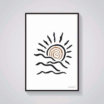 Sun Abstract Art Print, 2 of 2