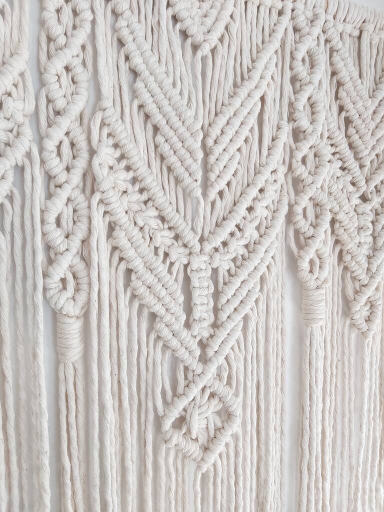Large Modern Boho Macrame Wall Decor By Rocket And Pearl