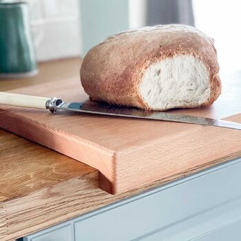Solid Beech Chopping Board With Lip, 3 of 10