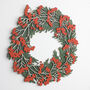 Winter Wreath With Custom Berries, thumbnail 1 of 5