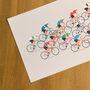 Cycling Wall Art, Peloton Poster, Cyclist Gift, thumbnail 3 of 8