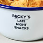 Personalised Enamel Snacks Bowl, thumbnail 4 of 4