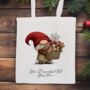 Personalised Christmas Gonk Gnome Tote Bag, thumbnail 6 of 11