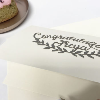 Personalised Papercut Congratulation Card, 8 of 9