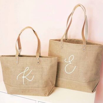 Custom Mrs Burlap Jute/Tote Bag, 4 of 6