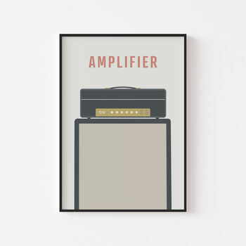 Guitar Amplifier Print | Marshall Amp Music Poster, 3 of 7