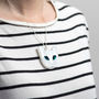 White Cat Necklace, thumbnail 1 of 9
