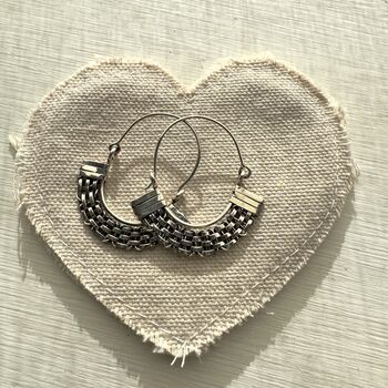 Drop Earrings With Woven Detail, 3 of 3