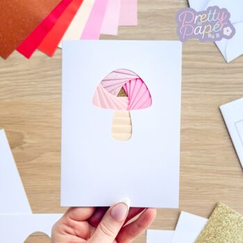 Card Making Kit Mini Toadstool | Iris Folding, 3 of 6