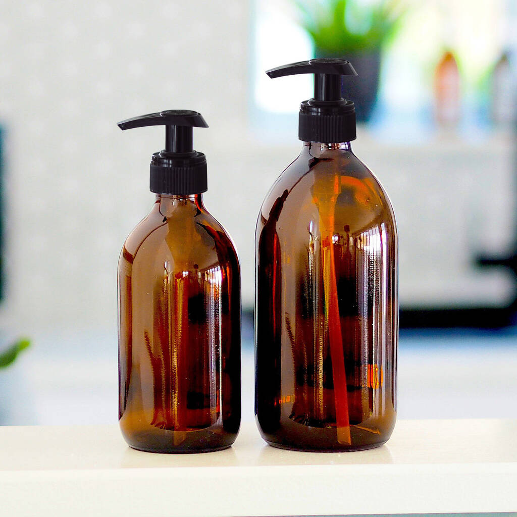 Reusable Amber Glass Bottle By Oikku