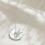 Birth Flower Spinner Necklace In Sterling Silver, thumbnail 10 of 12