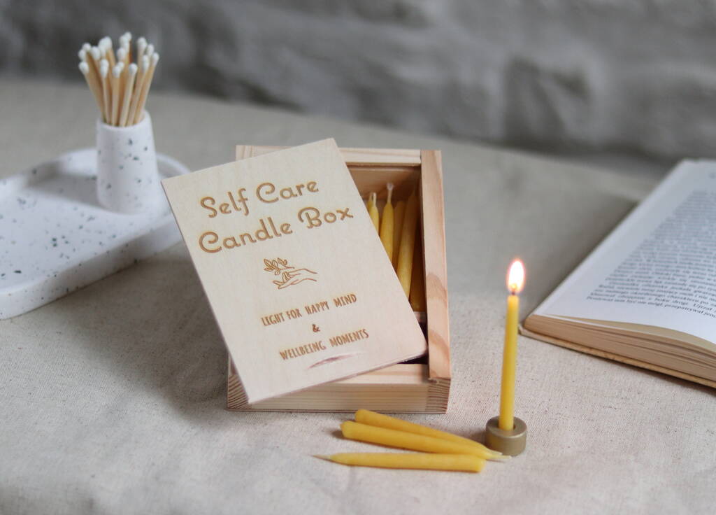 Self Care Candle Box 20 Minute Candle Relaxation Set By