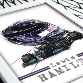 Lewis Hamilton Graphic Designed Poster, 3 of 4