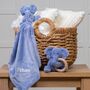 Personalised Elephant Comforter And Teether Gift Set, thumbnail 1 of 5