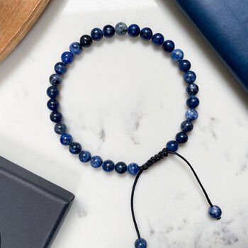 Blue Sodalite Stone Bracelet 33 Bead Tasbih, 3 of 3