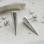 Sterling Silver Spike Studs, thumbnail 1 of 8