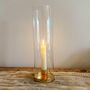 Gold And Glass Candlestick Holder Hurricane Surround, thumbnail 2 of 6