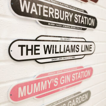 Personalised Vintage Style Train Sign, 4 of 11