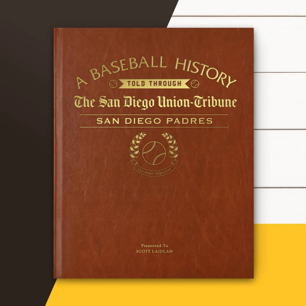 San Diego Padres Personalised Gift Newspaper Book By Historic Newspapers