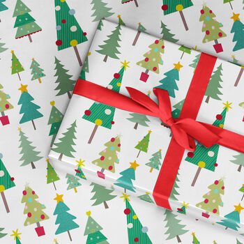 Christmas Tree Wrapping Paper Roll Or Folded, 2 of 2