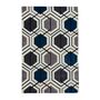 Area Rug Hand Tufted Rectangle Grey/Navy, thumbnail 2 of 8