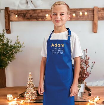 Child's Personalised Name Apron, 3 of 11