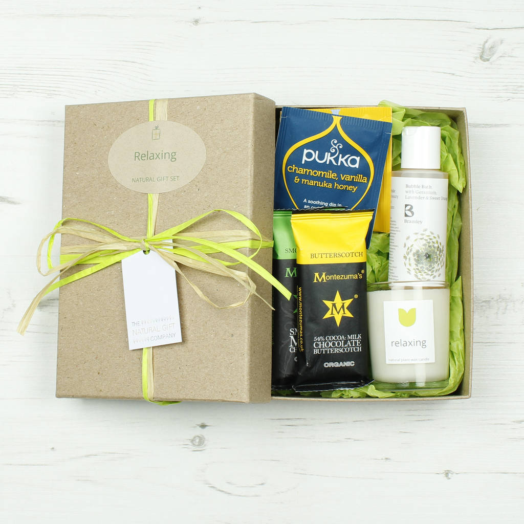 relaxing natural gift set by green tulip ethical living