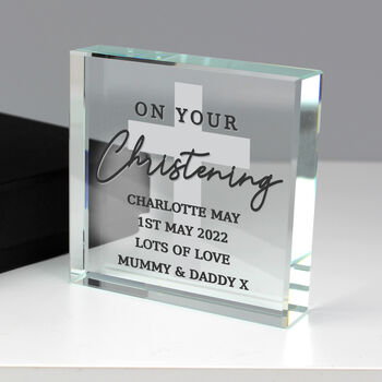 Personalised On Your Christening Crystal Token, 3 of 3