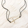 Celeste Large Cross Friendship Necklace, thumbnail 2 of 2