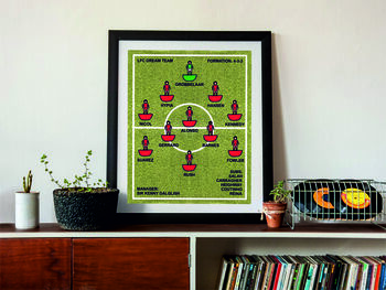 Framed 'Favourite Football Team' Print: One Colour Kit, 6 of 6