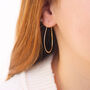 Teardrop Hoop Earrings In Rose Gold Fill, thumbnail 2 of 10