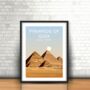 Pyramids Of Giza Egyptian Landscape Art Print, thumbnail 1 of 4