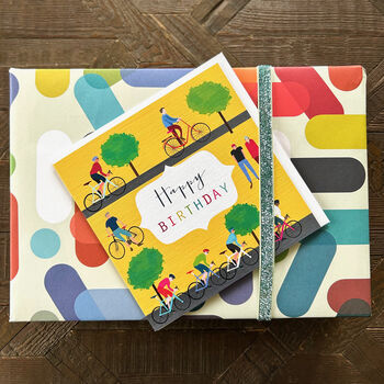 Cycling Happy Birthday Card, 4 of 4