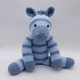 Handmade Crochet Zebra Soft Toy, thumbnail 5 of 6