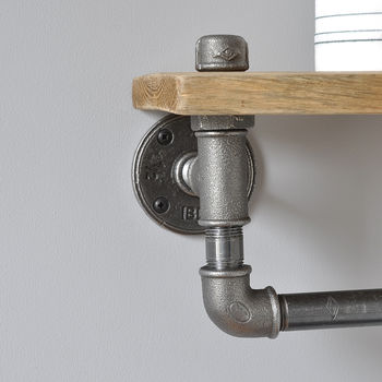 Industrial Toilet Roll Holder And Shelf, 3 of 3