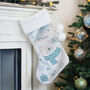 Personalised Polar Bear Christmas Stocking For Kids, thumbnail 1 of 4