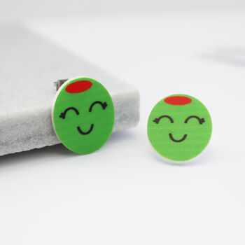 Olive You Stud Earrings, 8 of 9