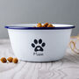 Personalised Cat Bowl With Paw Print, thumbnail 1 of 8