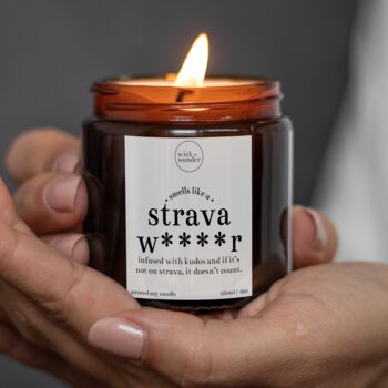 Strava Wanker Candle With Matches, Funny Running Gifts, 10 of 11