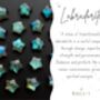 Labradorite Star Threader Earrings, thumbnail 5 of 8