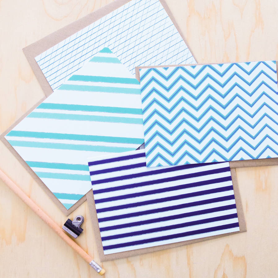 Pack Of Patterned Notecards By Paper Craze