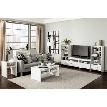 Adjustable Media Storage Unit With Drawer, 3 of 4