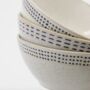 Set Of Three Handmade Stoneware Bowls, thumbnail 2 of 4