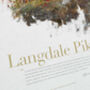 Langdale Pikes In Wainwright's Words Poster, thumbnail 2 of 4